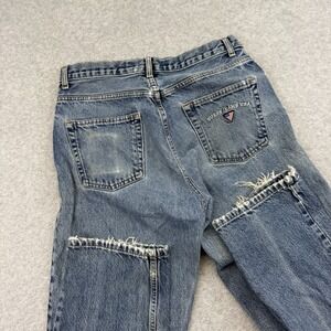 Guess Jeans Made in USA 30x33 Vintage Triangle Logo USA Flag Classic Grunge 80s
